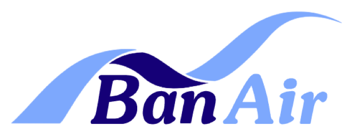 Logo van Banair, leverancier van veel producten voor de luchtvaart